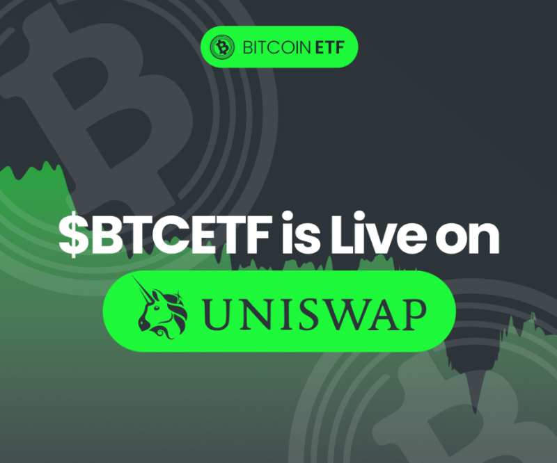 New Uniswap Listing To Watch– Bitcoin ETF Token (BTCETF) Goes Live