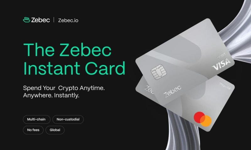 Zebec Launches Instant, Multi-chain, Non-custodial, No costs Crypto Card Worldwide