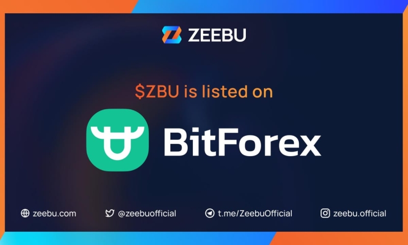 Zeebu (ZBU) Announces Listing on BitForex