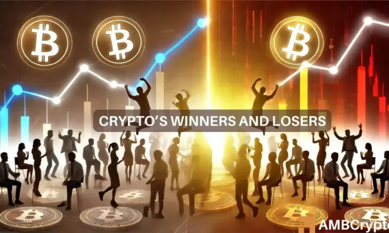 Crypto market’s weekly winners and losers– STRK, HNT, DOGS, and ATOM